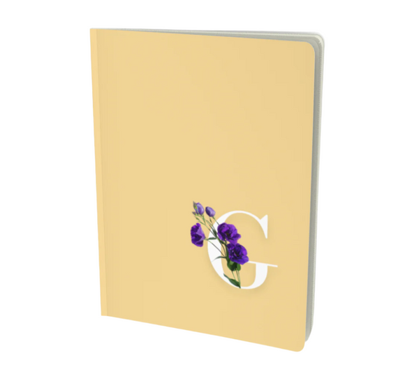 G Monogram Floral Notebook
