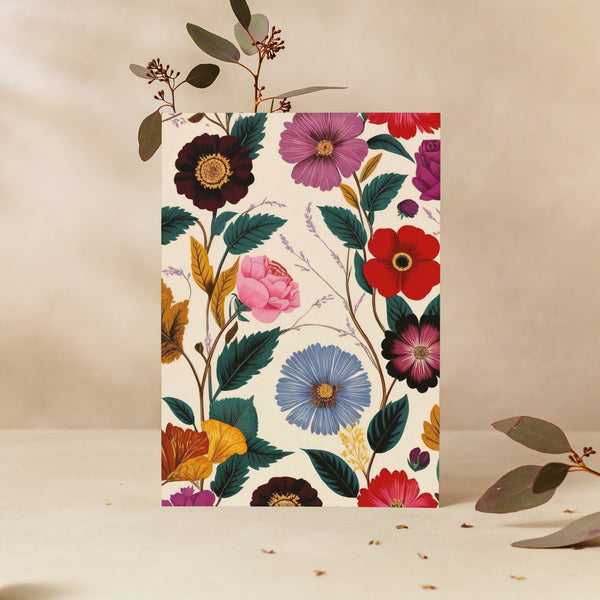 Vintage Floral Greeting Card (Set of 3)
