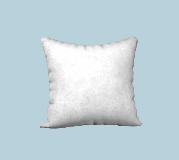 Back of cushion cover in white.