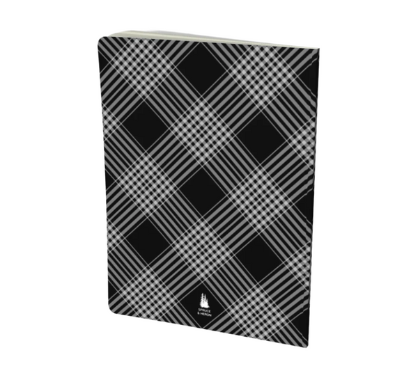 Classic Black Plaid Notebook