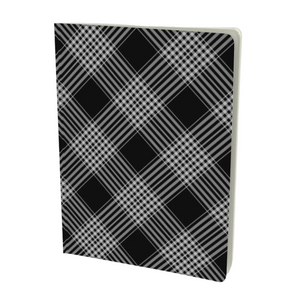 Black plaid notebook