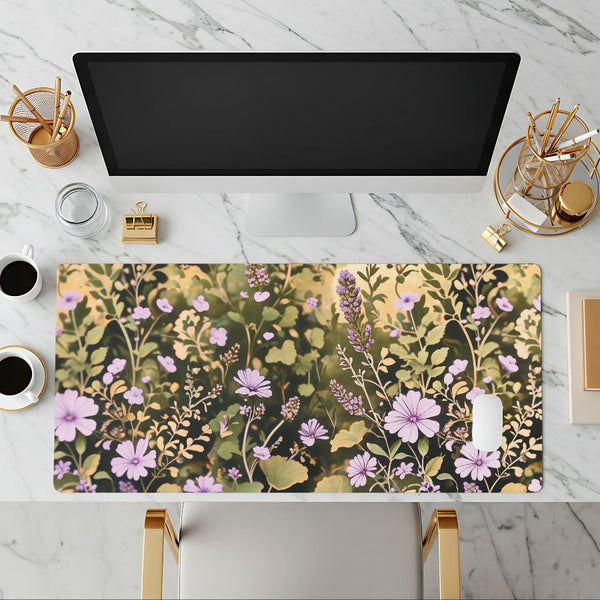 Chicory Wildflower Desk Mat - Mousepad
