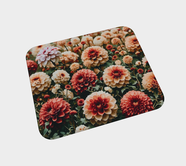 Dahlia Floral Desk Mat  - Mousepad