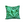 A square throw pillow cover featuring a vibrant green fern pattern, set against a plain white background - fern cushion cover from Spruce and Heron.