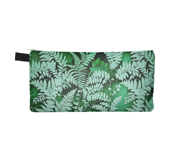 Back side of the Fern Pencil Case from Spruce and Heron. 