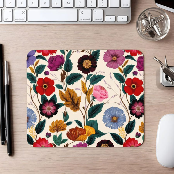 Vintage Summer Floral Mousepad