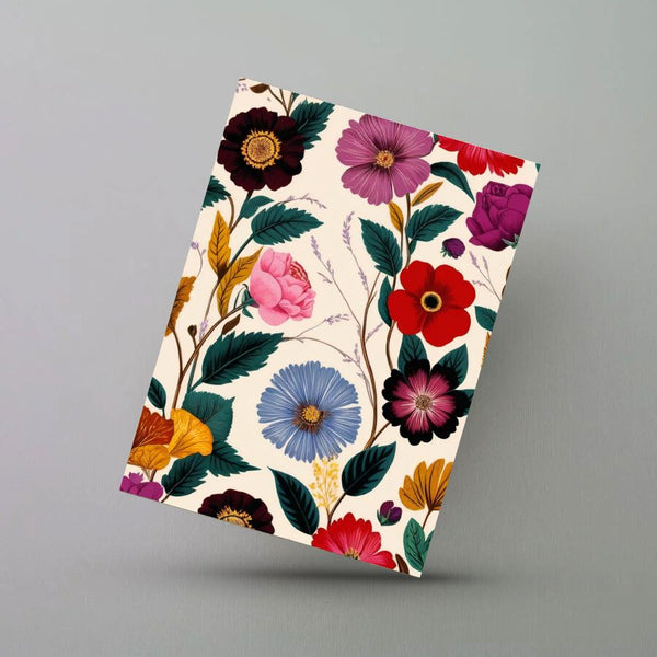 Vintage Floral Greeting Card (Set of 3)