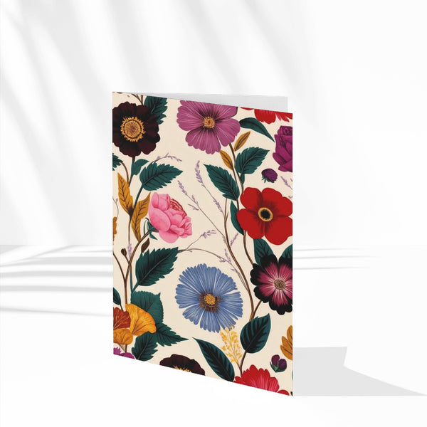 Vintage Floral Greeting Card (Set of 3)