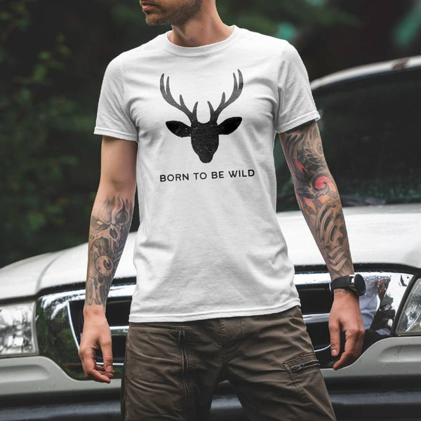 Born To Be Wild T-shirt - Nature T-shirt in 100% Cotton. T-shirt designed in Canada.