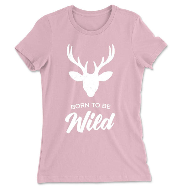 Born to be wild women's t-shirt - nature t-shirt designs from Spruce and Heron