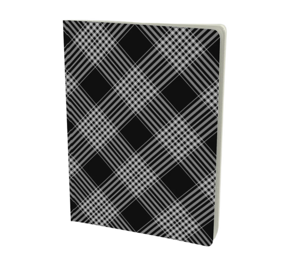 Classic Black Plaid Notebook