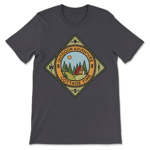 Cottage Time T-shirt design - 100% cotton, Canadian nature t-shirt