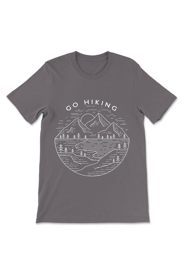 Go Hiking T-shirt  -  unisex Nature tshirt design - designed in Canada.