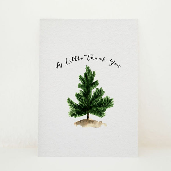 A Little Thank You Spruce Tree Card (Set of 3)