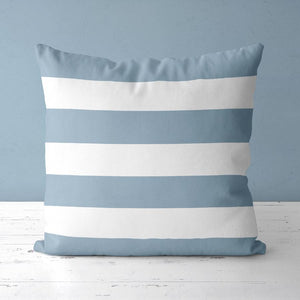 Light blue striped cushion cover - light blue striped pillowcase 18" x 18"